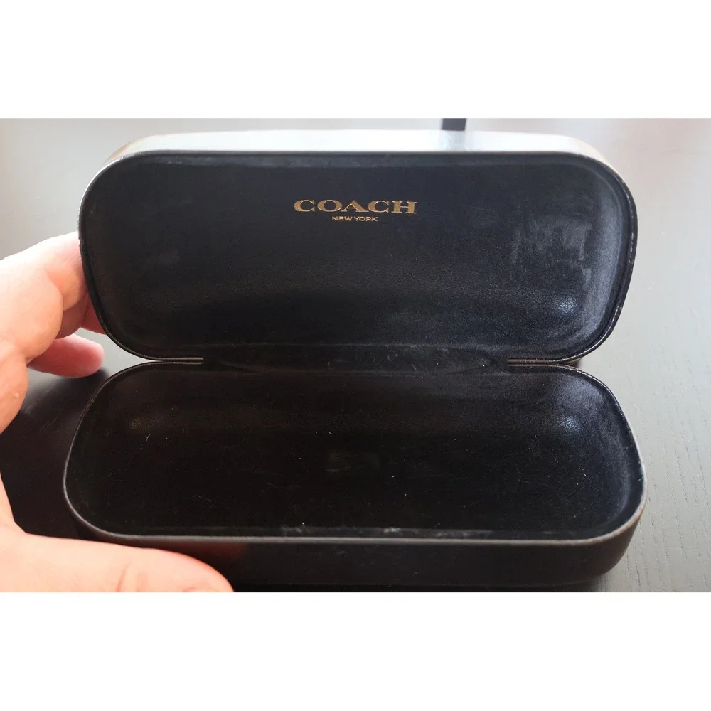 Coach New York Black Hard Shell Eyeglasses Sunglasses Case